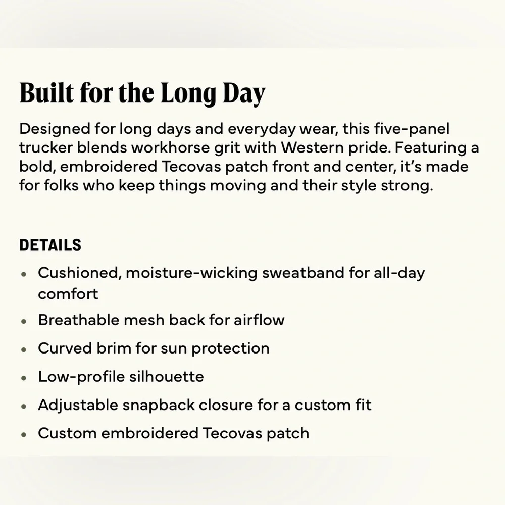 Tecovas | Burgundy  “Giddy On Up” Trucker Hat - Picture 9 of 10